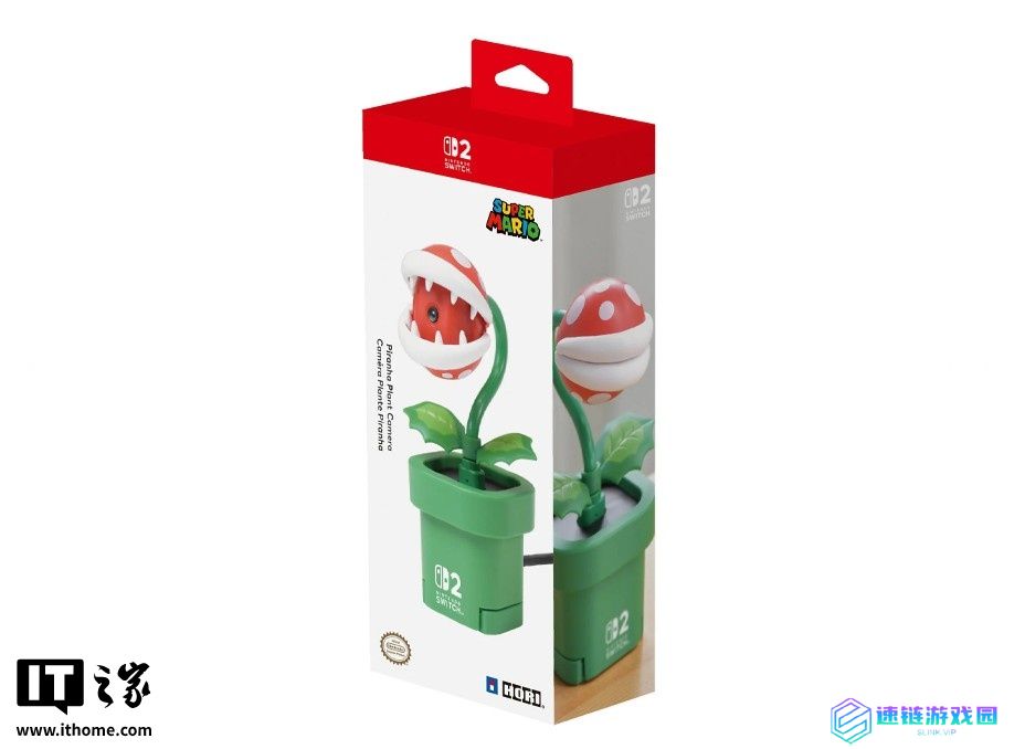 Hori 发布任天堂 Switch 2 游戏机摄像头：“吞食花”设计可防窥