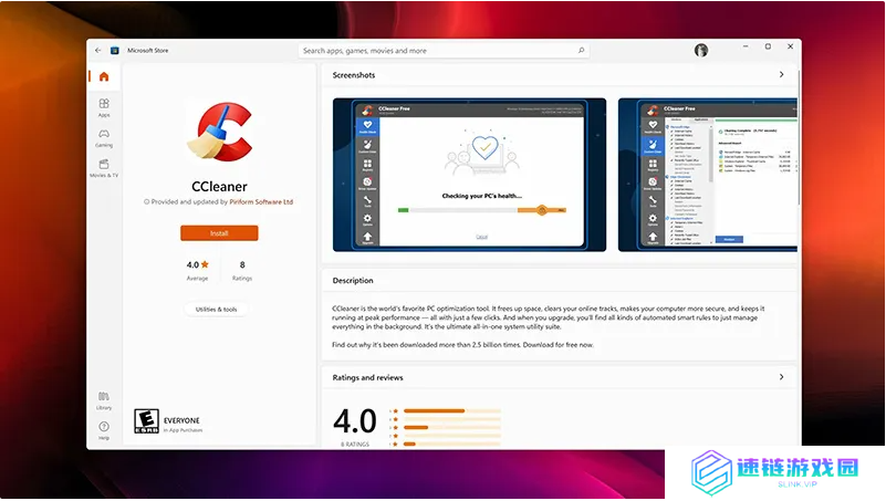 清理工具CCleaner现在已可在Windows 11微软商店中获取到