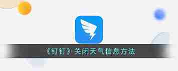 钉钉如何显示天气信息-钉钉显示天气信息的方法