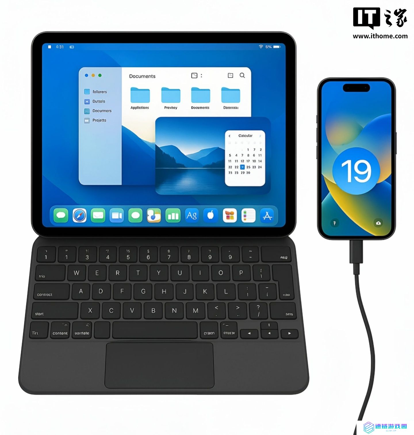 苹果 iPadOS 19 新功能曝光：iPad 连接妙控键盘时将显示类似 Mac 的菜单栏