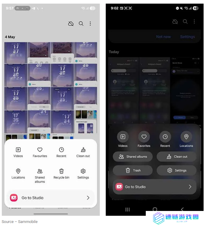 初探三星 One UI 8 界面：模糊 + 磨砂效果，提升 UI 深度感