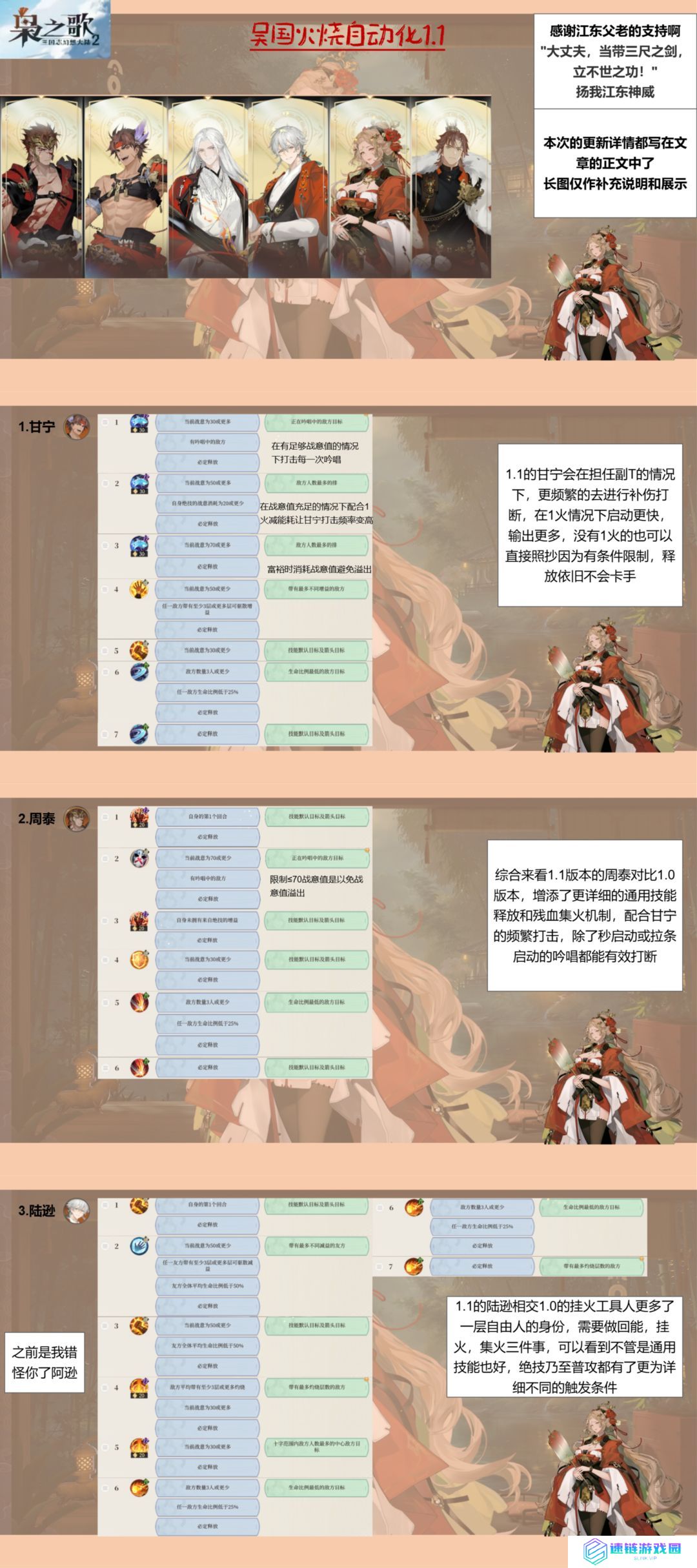 三国志幻想大陆2枭之歌吴国火烧自动化攻略